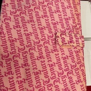 Juicy Couture Pink Logo Patterned Bag